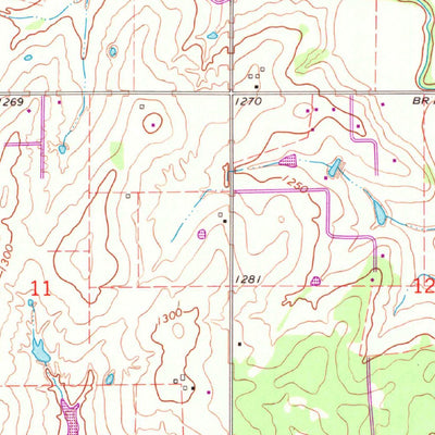 United States Geological Survey Blanchard, OK (1965, 24000-Scale) digital map