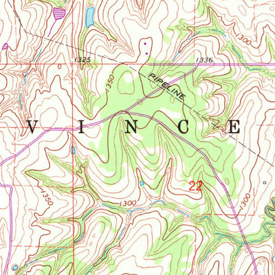 United States Geological Survey Blanchard, OK (1965, 24000-Scale) digital map