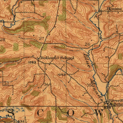 United States Geological Survey Blanchardville, WI (1923, 62500-Scale) digital map