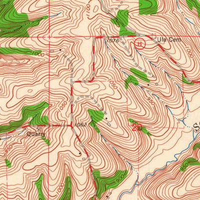 United States Geological Survey Blanchardville, WI (1962, 24000-Scale) digital map