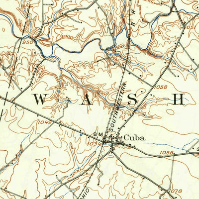 United States Geological Survey Blanchester, OH (1907, 62500-Scale) digital map