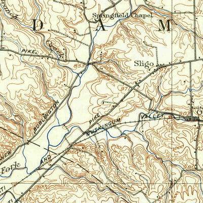 United States Geological Survey Blanchester, OH (1907, 62500-Scale) digital map