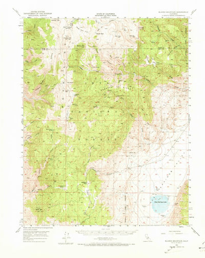 United States Geological Survey Blanco Mountain, CA (1951, 62500-Scale) digital map