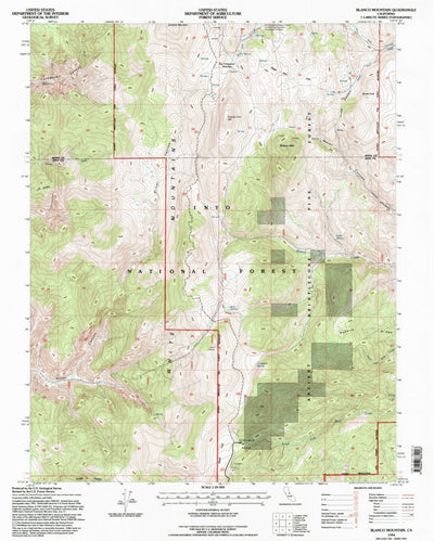 United States Geological Survey Blanco Mountain, CA (1994, 24000-Scale) digital map