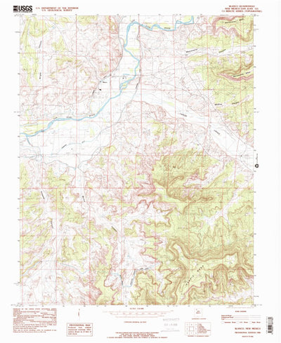 United States Geological Survey Blanco, NM (1985, 24000-Scale) digital map