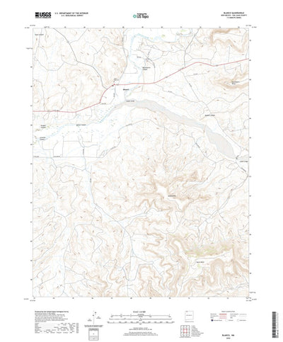 United States Geological Survey Blanco, NM (2020, 24000-Scale) digital map