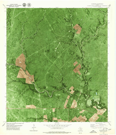United States Geological Survey Blanconia, TX (1979, 24000-Scale) digital map