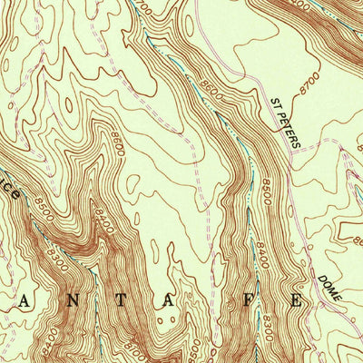 United States Geological Survey Bland, NM (1953, 24000-Scale) digital map