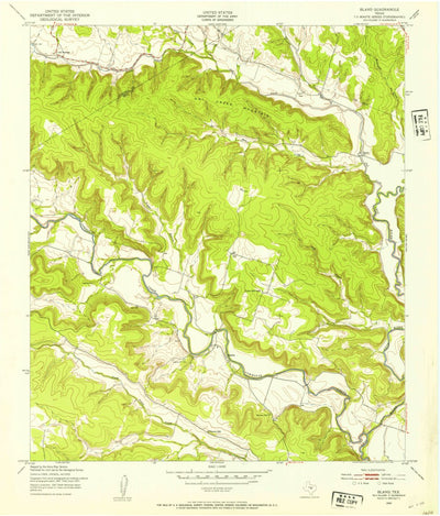 United States Geological Survey Bland, TX (1947, 24000-Scale) digital map