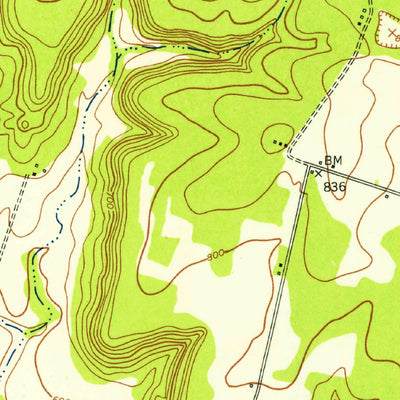 United States Geological Survey Bland, TX (1947, 24000-Scale) digital map