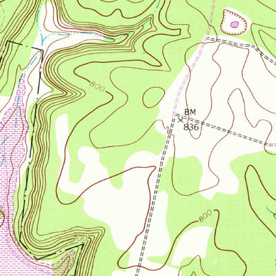 United States Geological Survey Bland, TX (1958, 24000-Scale) digital map