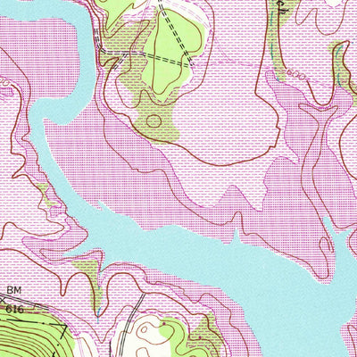 United States Geological Survey Bland, TX (1958, 24000-Scale) digital map
