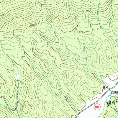 United States Geological Survey Bland, VA (1968, 24000-Scale) digital map