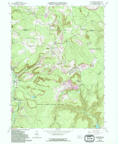United States Geological Survey Blandburg, PA (1963, 24000-Scale) digital map