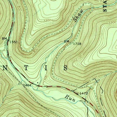 United States Geological Survey Blandburg, PA (1963, 24000-Scale) digital map