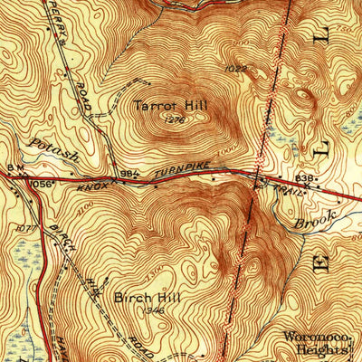 United States Geological Survey Blandford, MA (1946, 31680-Scale) digital map
