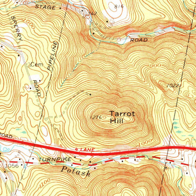 United States Geological Survey Blandford, MA (1972, 24000-Scale) digital map