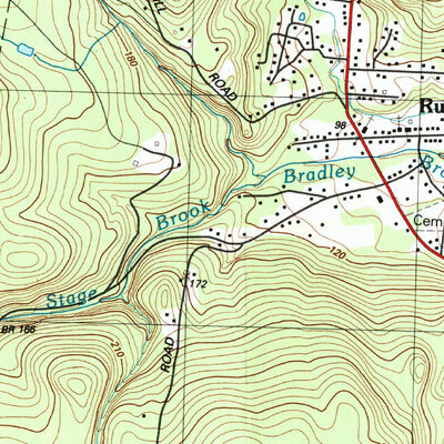 United States Geological Survey Blandford, MA (1998, 25000-Scale) digital map