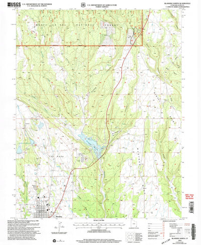 United States Geological Survey Blanding North, UT (2001, 24000-Scale) digital map