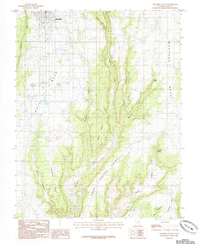 United States Geological Survey Blanding South, UT (1985, 24000-Scale) digital map