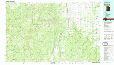 United States Geological Survey Blanding, UT-CO (1982, 100000-Scale) digital map