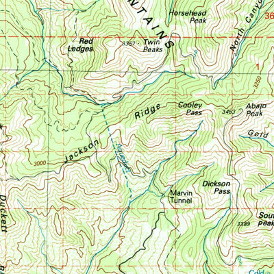 United States Geological Survey Blanding, UT-CO (1982, 100000-Scale) digital map