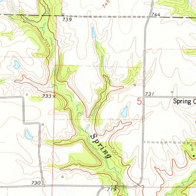 United States Geological Survey Blandinsville, IL (1974, 24000-Scale) digital map