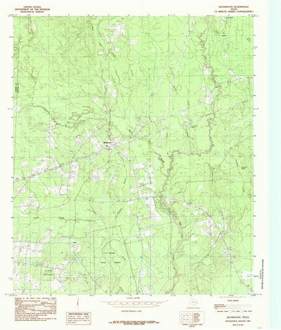 United States Geological Survey Bleakwood, TX (1984, 24000-Scale) digital map