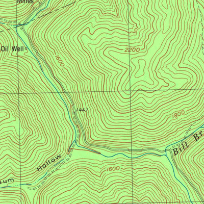 United States Geological Survey Bledsoe, KY (1980, 24000-Scale) digital map