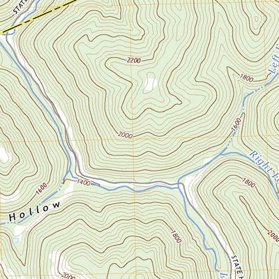 United States Geological Survey Bledsoe, KY (2022, 24000-Scale) digital map