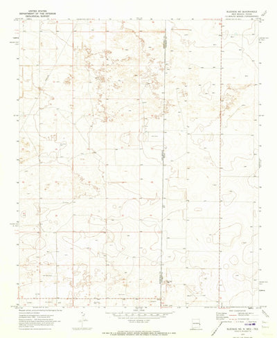 United States Geological Survey Bledsoe NE, NM-TX (1970, 24000-Scale) digital map