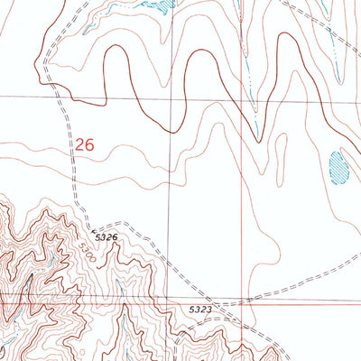 United States Geological Survey Bledsoe Ranch, CO (1979, 24000-Scale) digital map