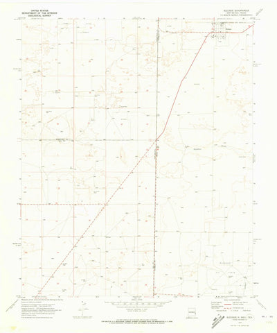 United States Geological Survey Bledsoe, TX-NM (1970, 24000-Scale) digital map
