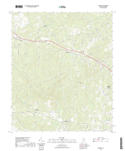 United States Geological Survey Bleecker, AL (2020, 24000-Scale) digital map
