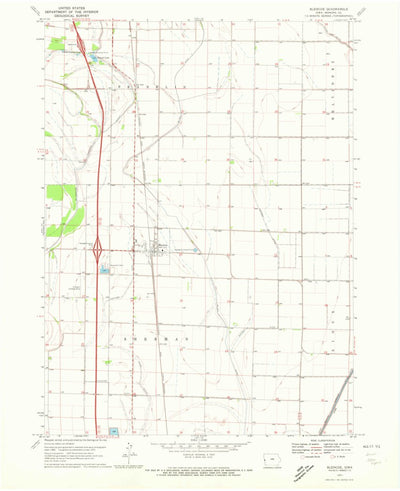 United States Geological Survey Blencoe, IA (1970, 24000-Scale) digital map