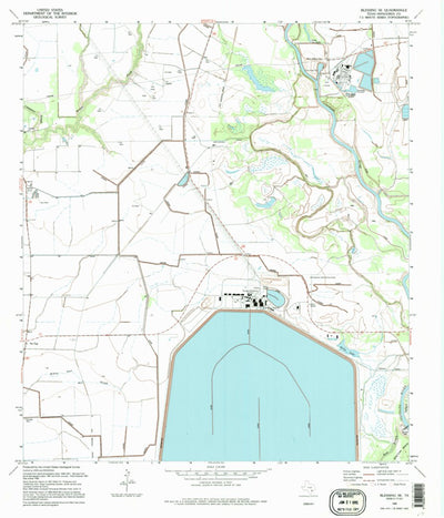 United States Geological Survey Blessing SE, TX (1995, 24000-Scale) digital map