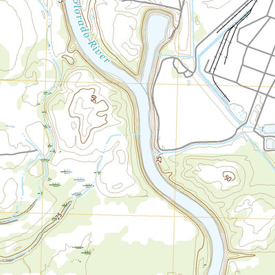United States Geological Survey Blessing SE, TX (2022, 24000-Scale) digital map