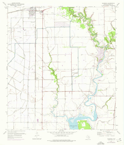 United States Geological Survey Blessing, TX (1952, 24000-Scale) digital map
