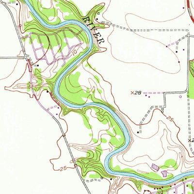 United States Geological Survey Blessing, TX (1952, 24000-Scale) digital map