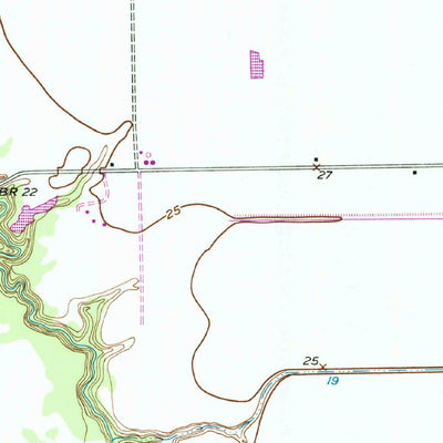 United States Geological Survey Blessing, TX (1972, 24000-Scale) digital map