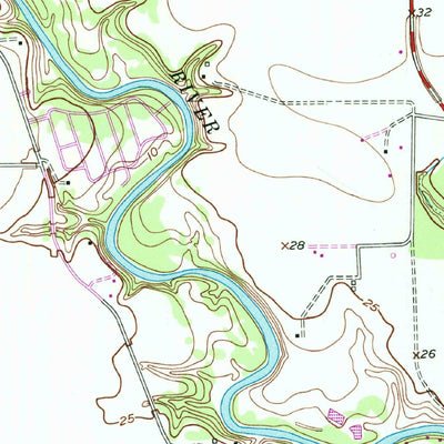 United States Geological Survey Blessing, TX (1972, 24000-Scale) digital map