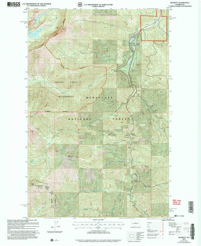 United States Geological Survey Blewett, WA (2003, 24000-Scale) digital map