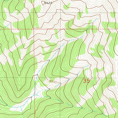 United States Geological Survey Blind Bull Creek, WY (1980, 24000-Scale) digital map