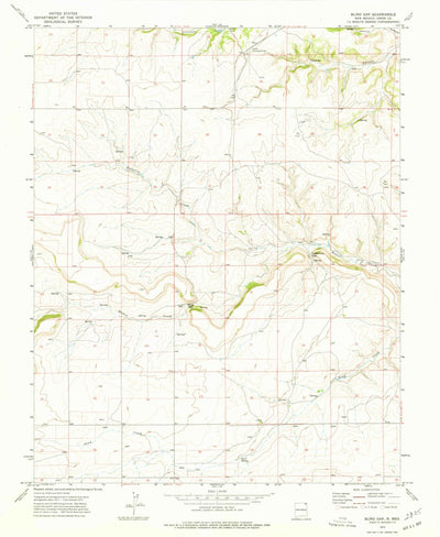 United States Geological Survey Blind Gap, NM (1973, 24000-Scale) digital map