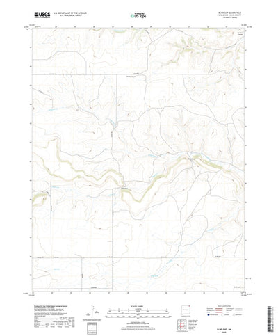 United States Geological Survey Blind Gap, NM (2020, 24000-Scale) digital map