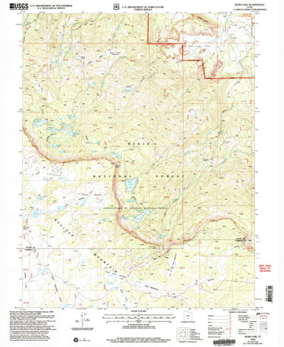 United States Geological Survey Blind Lake, UT (2002, 24000-Scale) digital map
