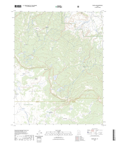 United States Geological Survey Blind Lake, UT (2023, 24000-Scale) digital map