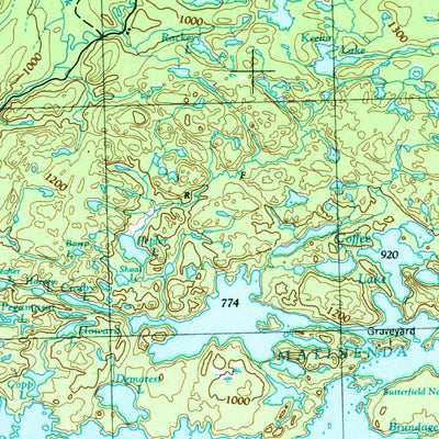 United States Geological Survey Blind River, MI (1961, 250000-Scale) digital map