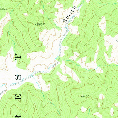 United States Geological Survey Blind Spring Mountain, UT (1971, 24000-Scale) digital map