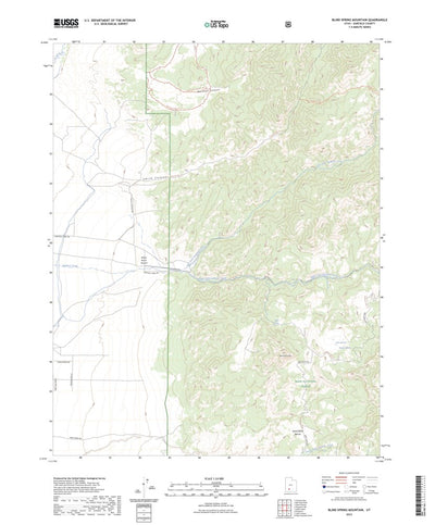 United States Geological Survey Blind Spring Mountain, UT (2023, 24000-Scale) digital map